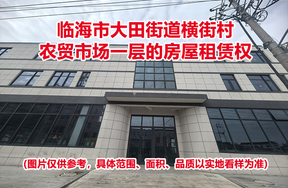序号01：临海市大田街道横街村农贸市场一层的房屋租赁权